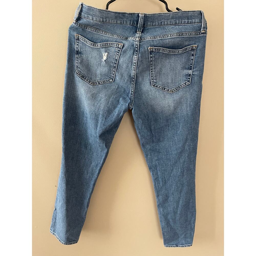 Gap 1969 Girlfriend Ripped.Denim Jeans 28R - Picture 7 of 8